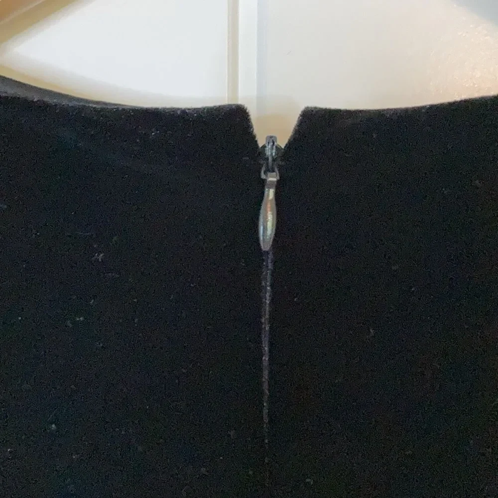 Chicos Womens Velvet V Neck Jumpsuit XXL Black Long Sleeve Wide Leg‎ Classy - Picture 12 of 14